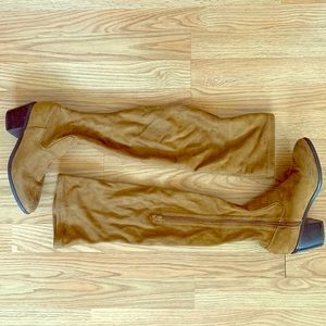 Thigh High Faux Suede Boots